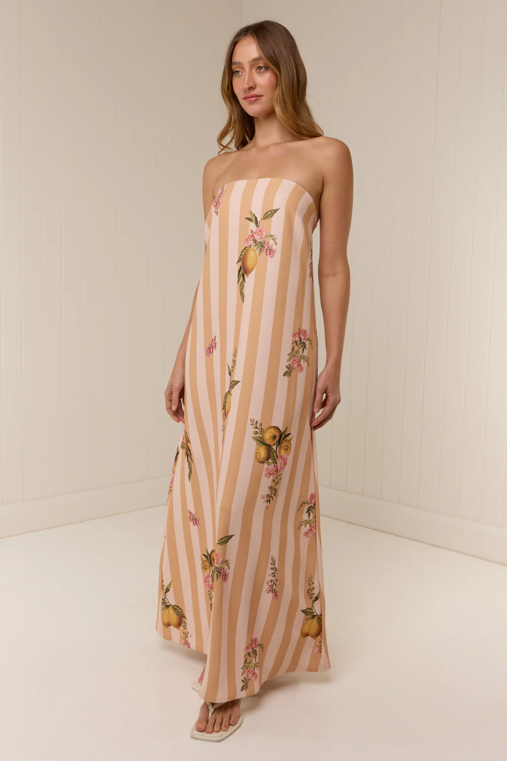 Alessia Dress Citrus Stripe - Image 5