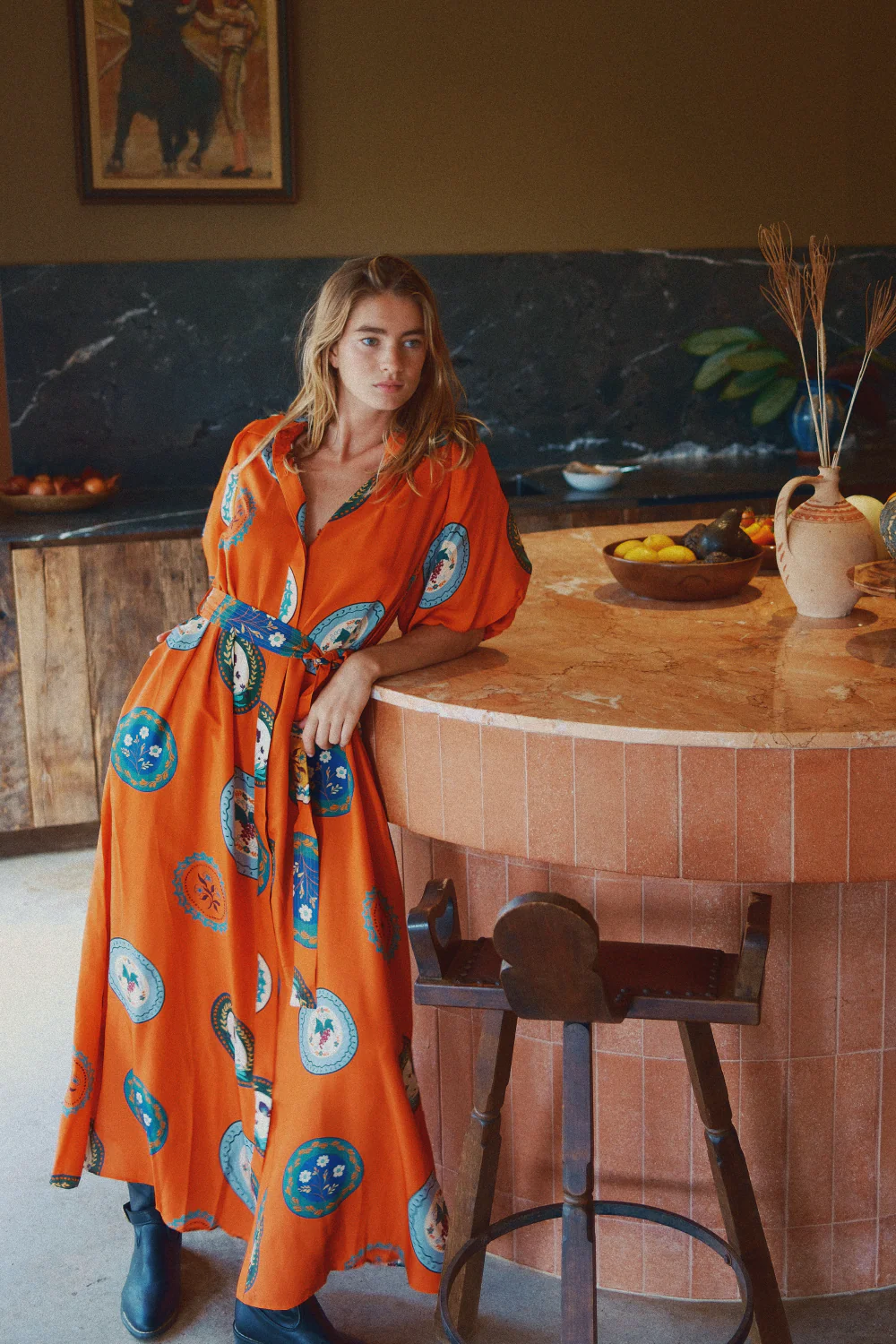 Carla Dress Orange Plates - Image 6