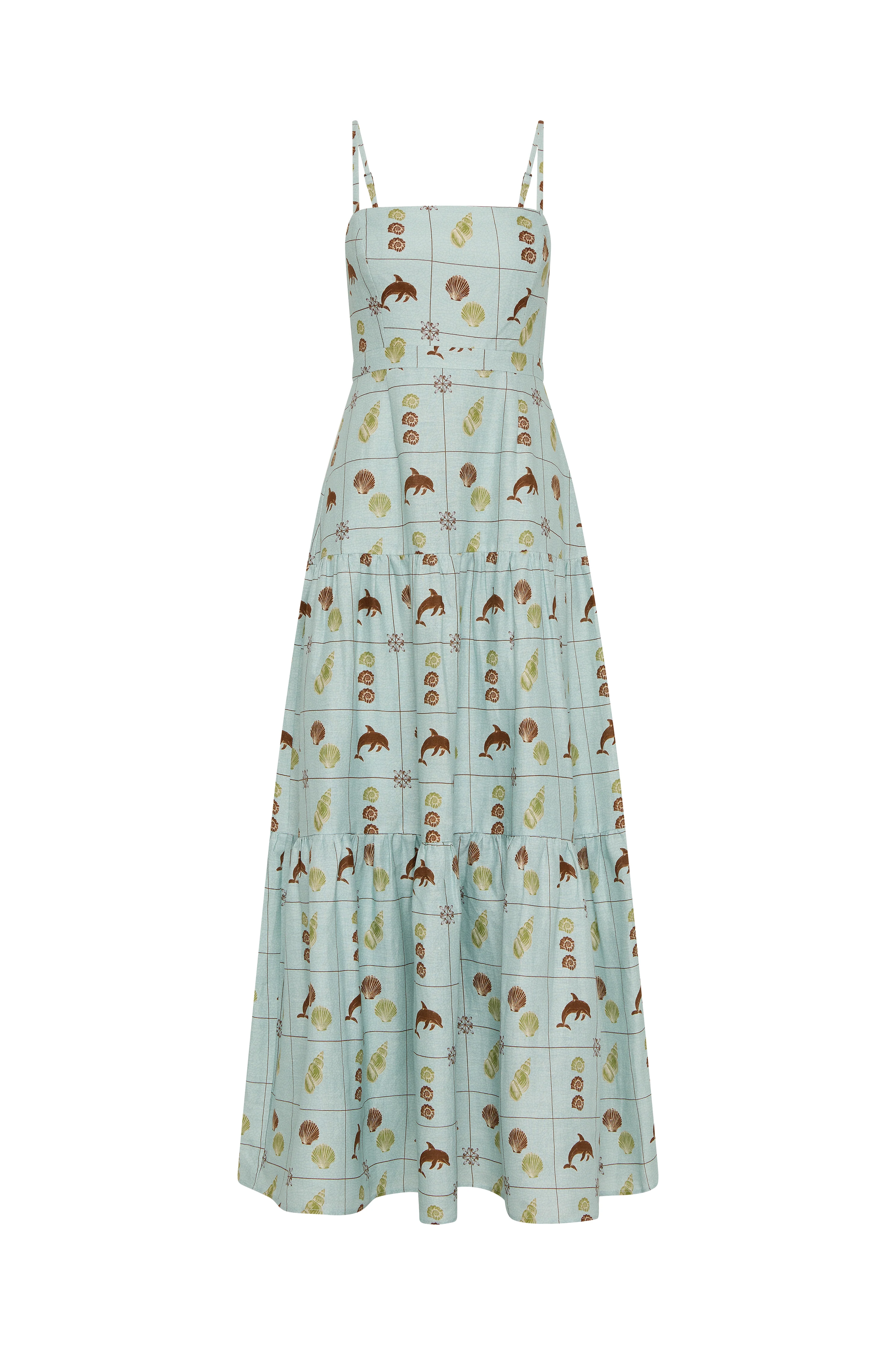 Celine Maxi Dress Seashell Tile - Image 2