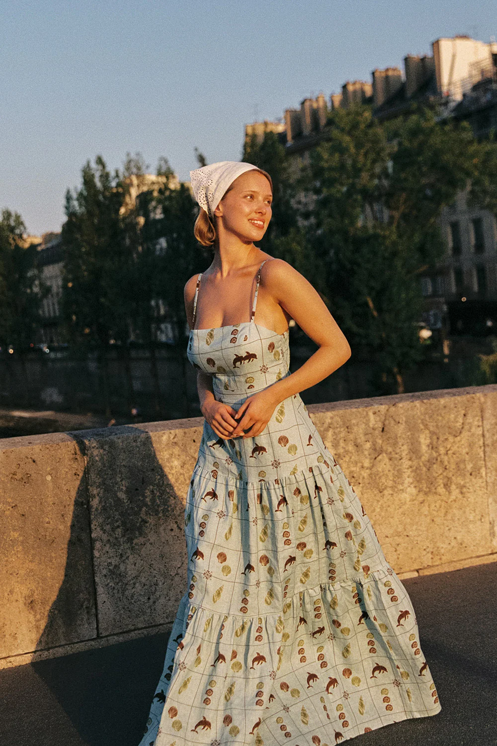 Celine Maxi Dress Seashell Tile - Image 6