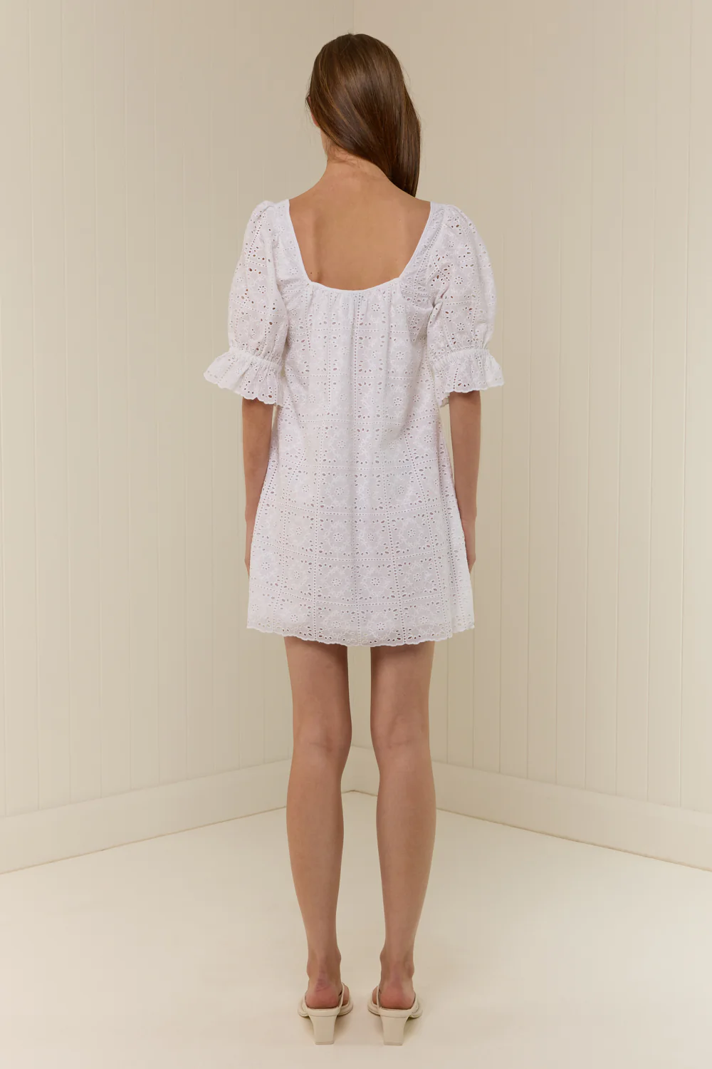 Cruise Mini Dress White - Image 4