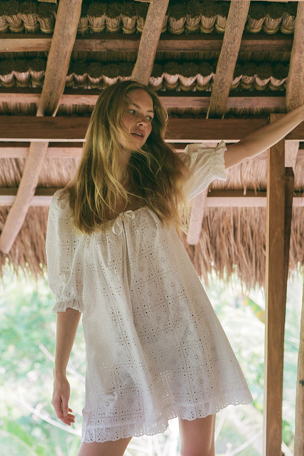 Cruise Mini Dress White - Image 6