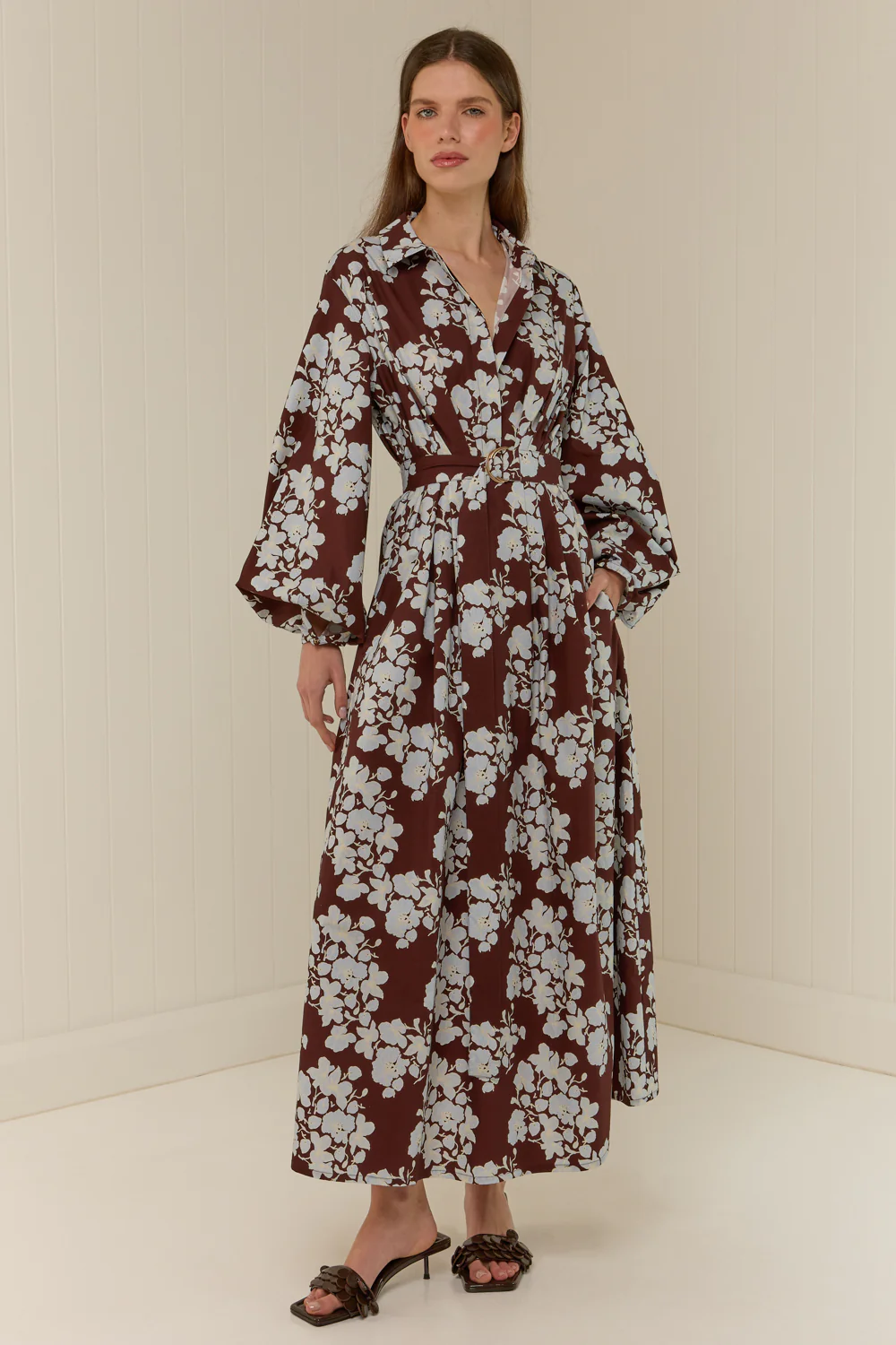 Emily Shirt Dress Tasman Floral - Image 3