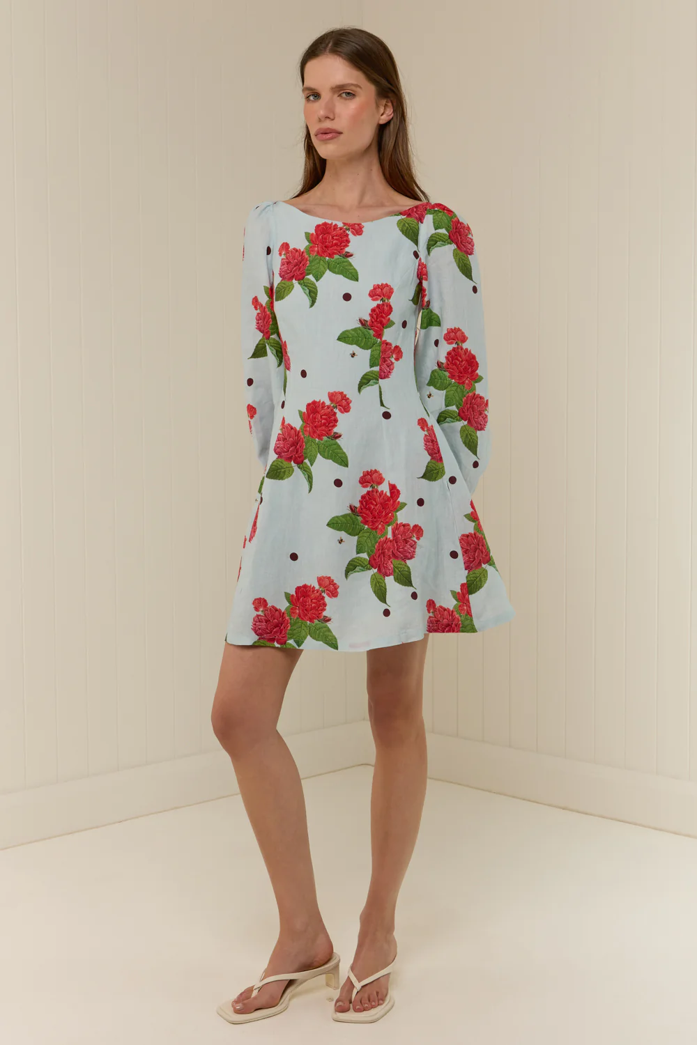 Kendall Mini Dress Sky Garden - Image 3