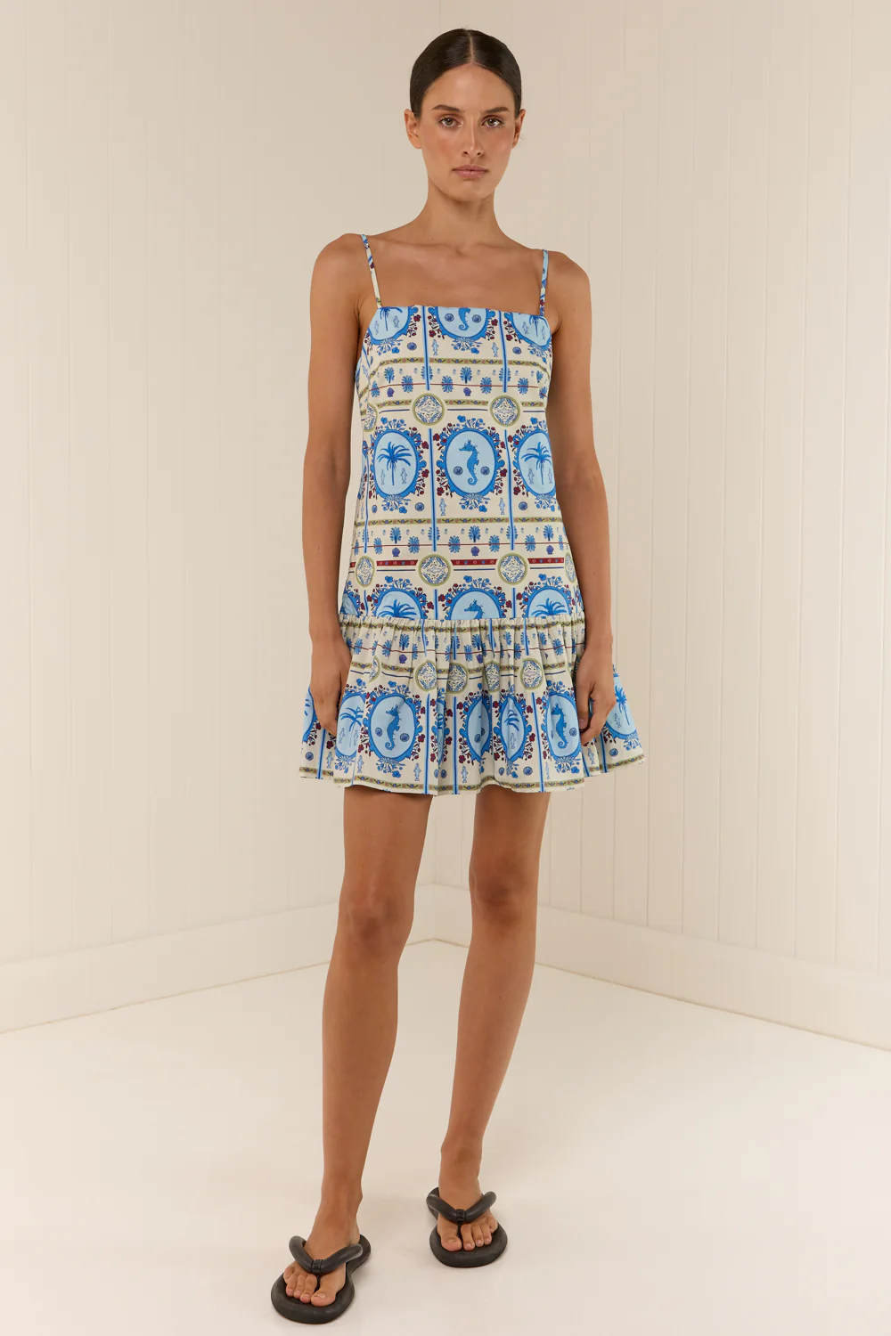 Lima Mini Dress Lagoona Tile