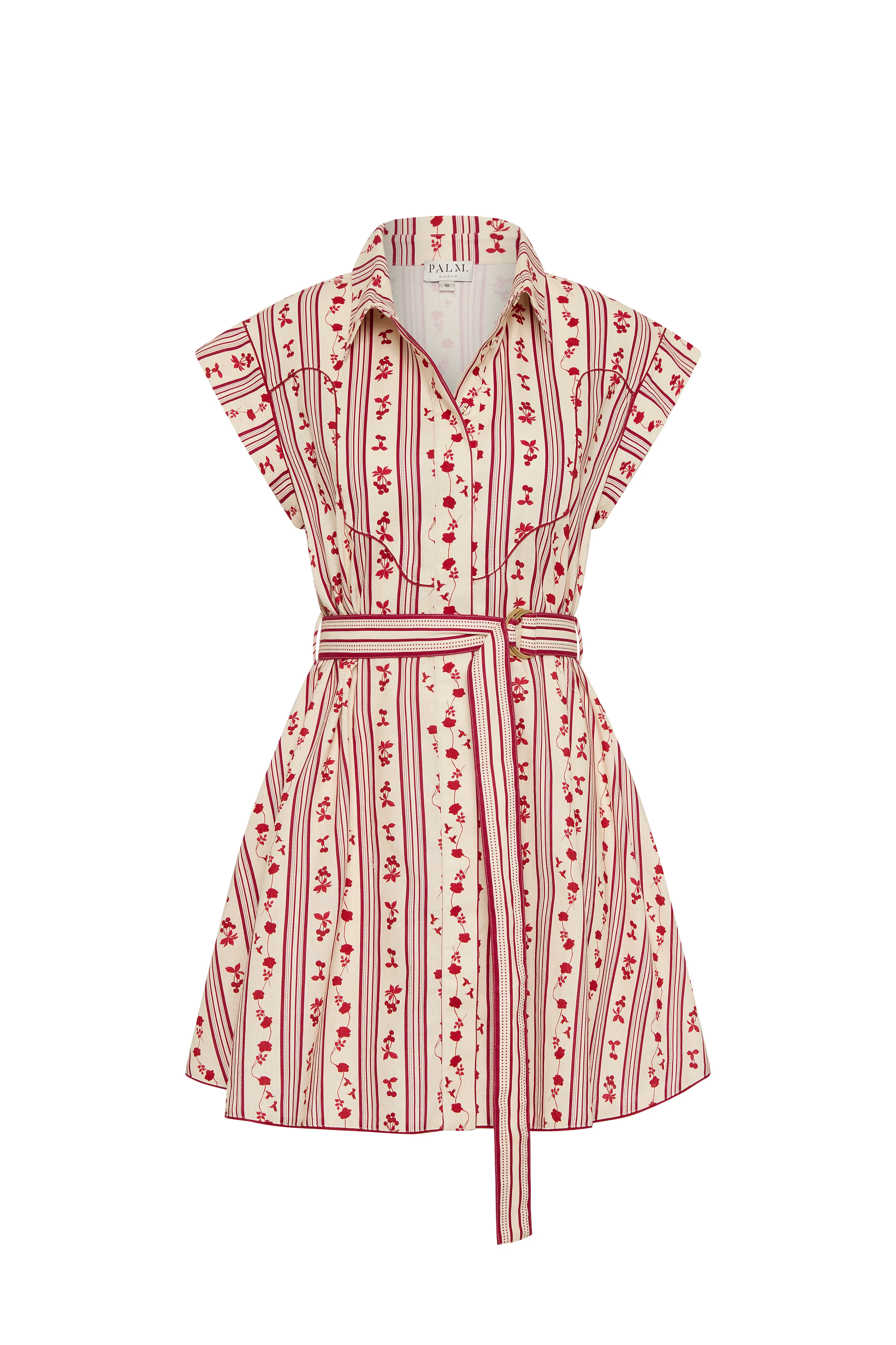 Manon Mini Dress Raye Fleur - Image 2
