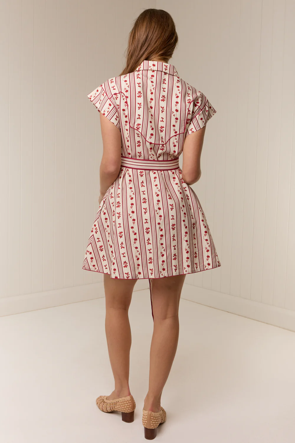 Manon Mini Dress Raye Fleur - Image 4