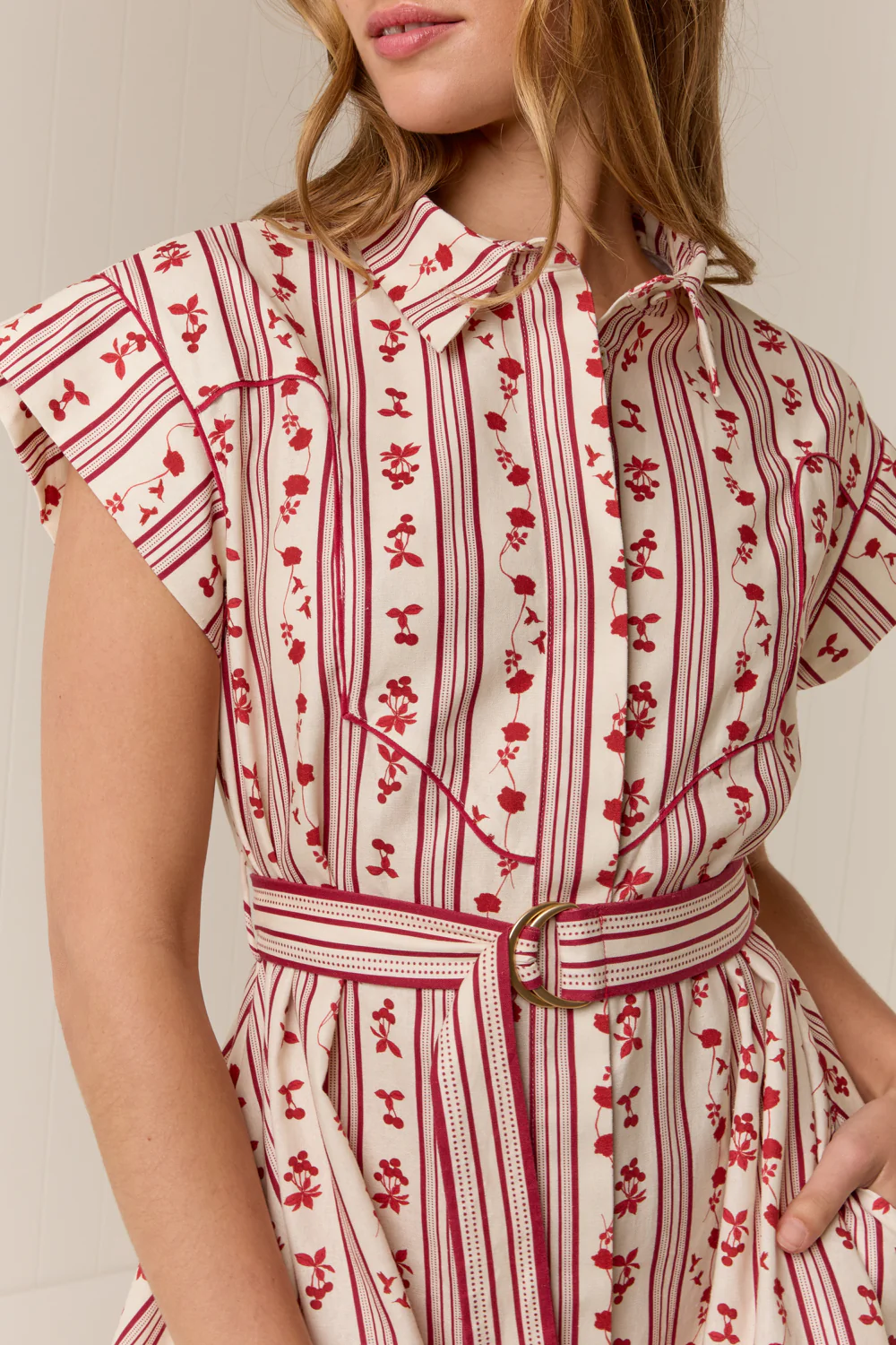 Manon Mini Dress Raye Fleur - Image 6