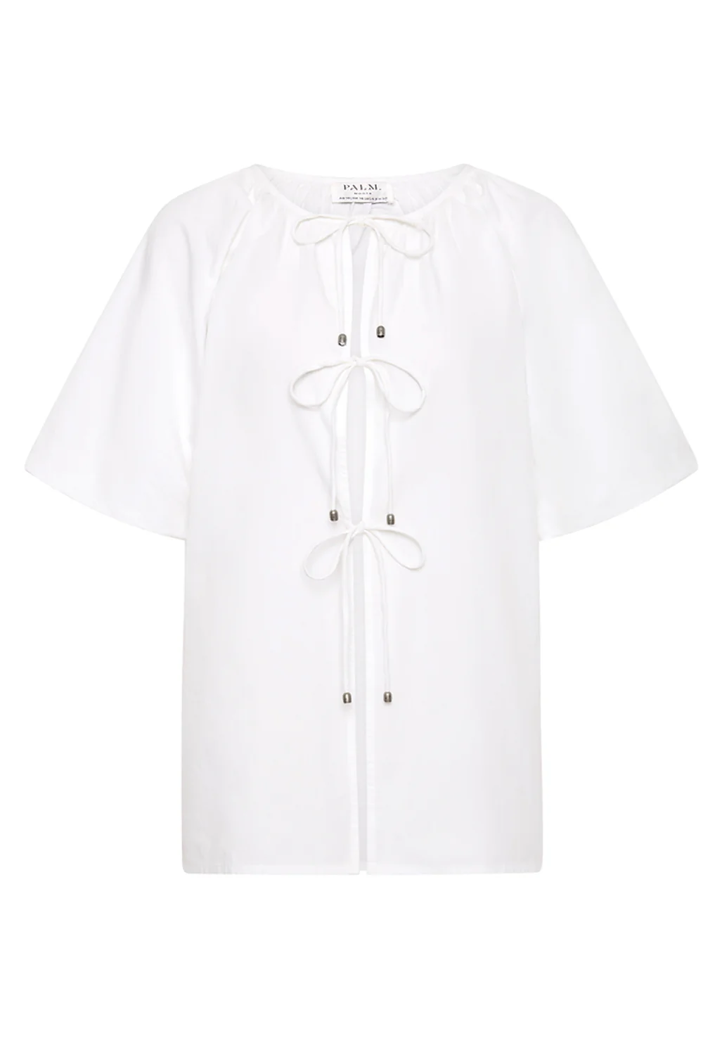 Olive Tie Top White - Image 2