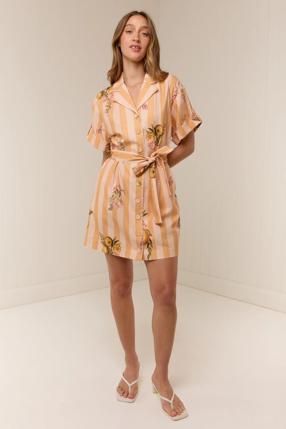 Rey Dress Citrus Stripe - Image 3