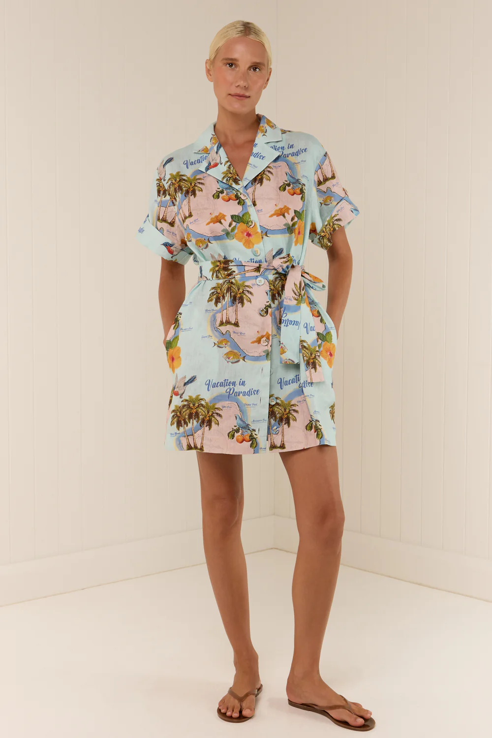 Rey Dress Palm Paradise