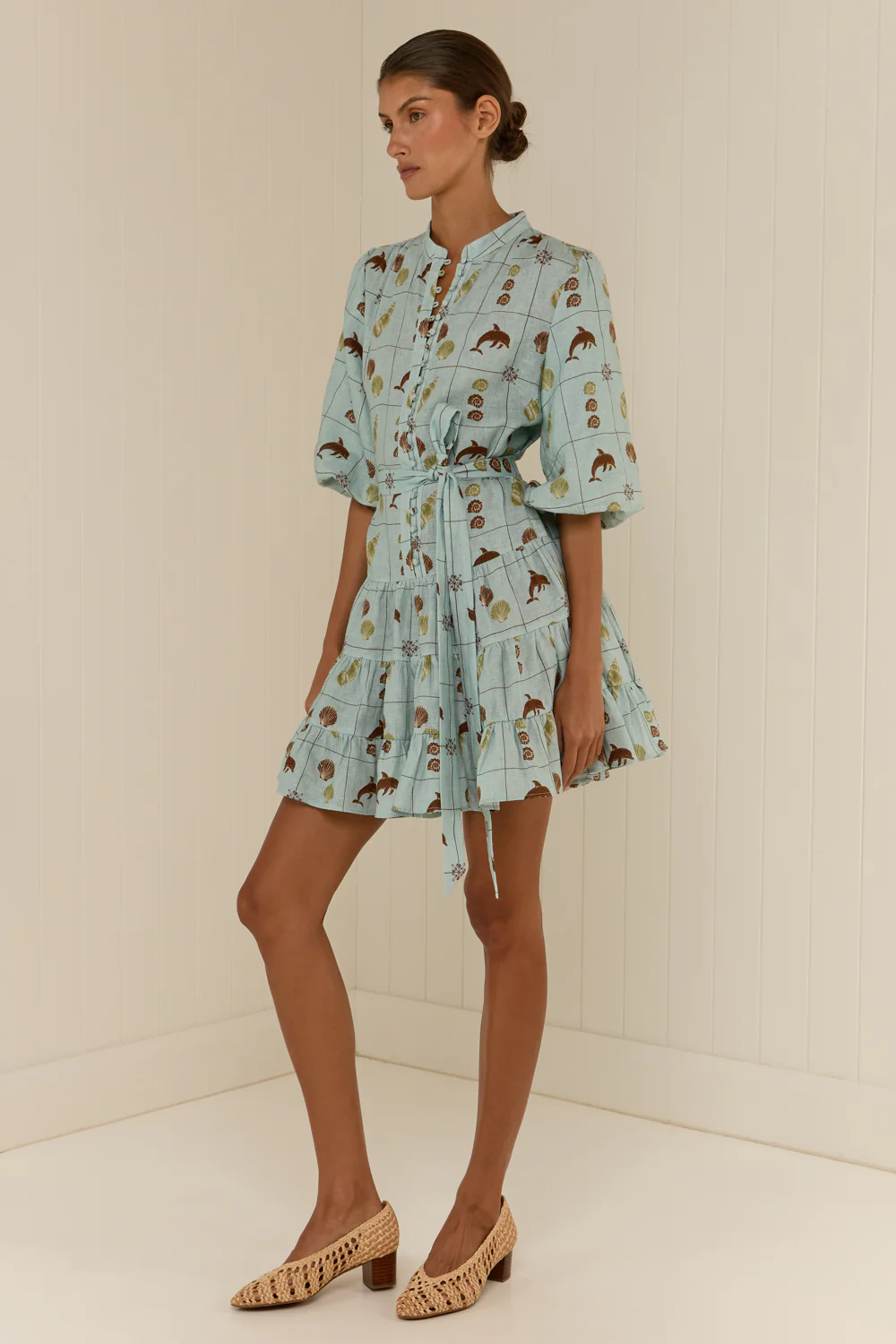 Ruba Mini Dress Seashell Tile - Image 5