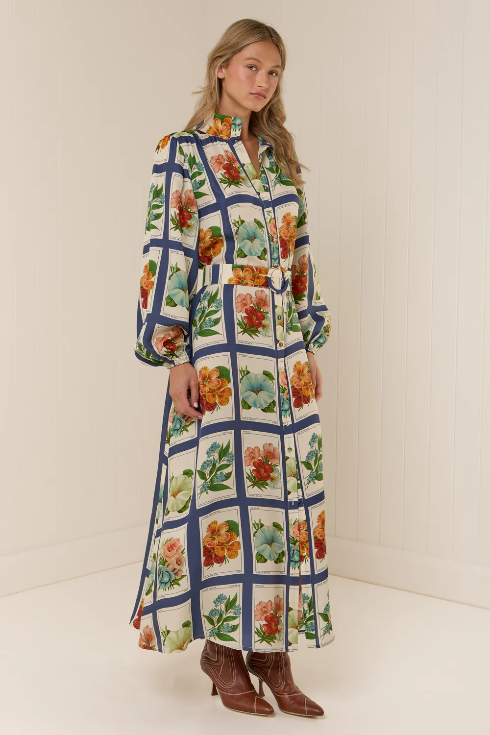 Tessie Dress Vintage Botanical - Image 4