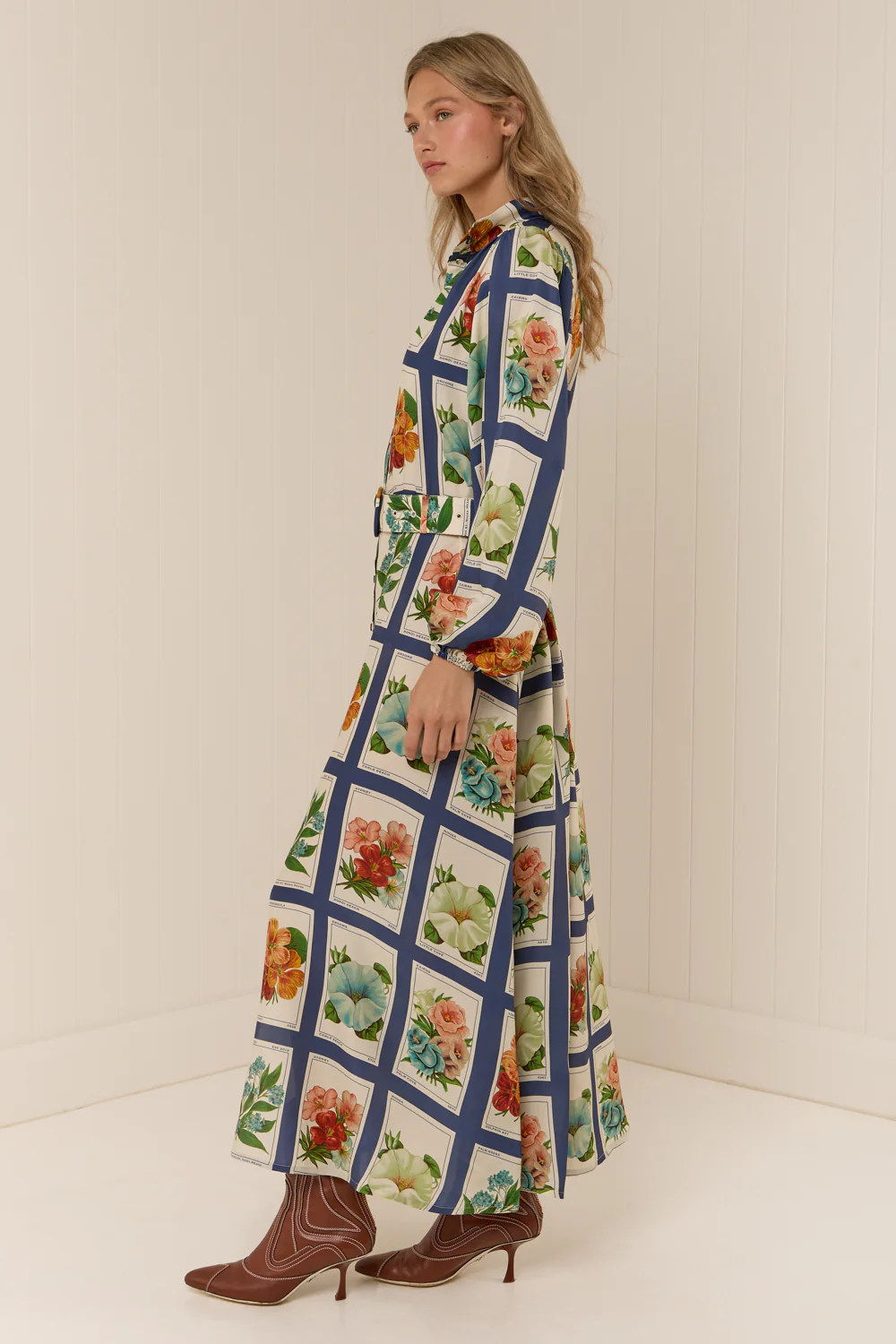 Tessie Dress Vintage Botanical - Image 6