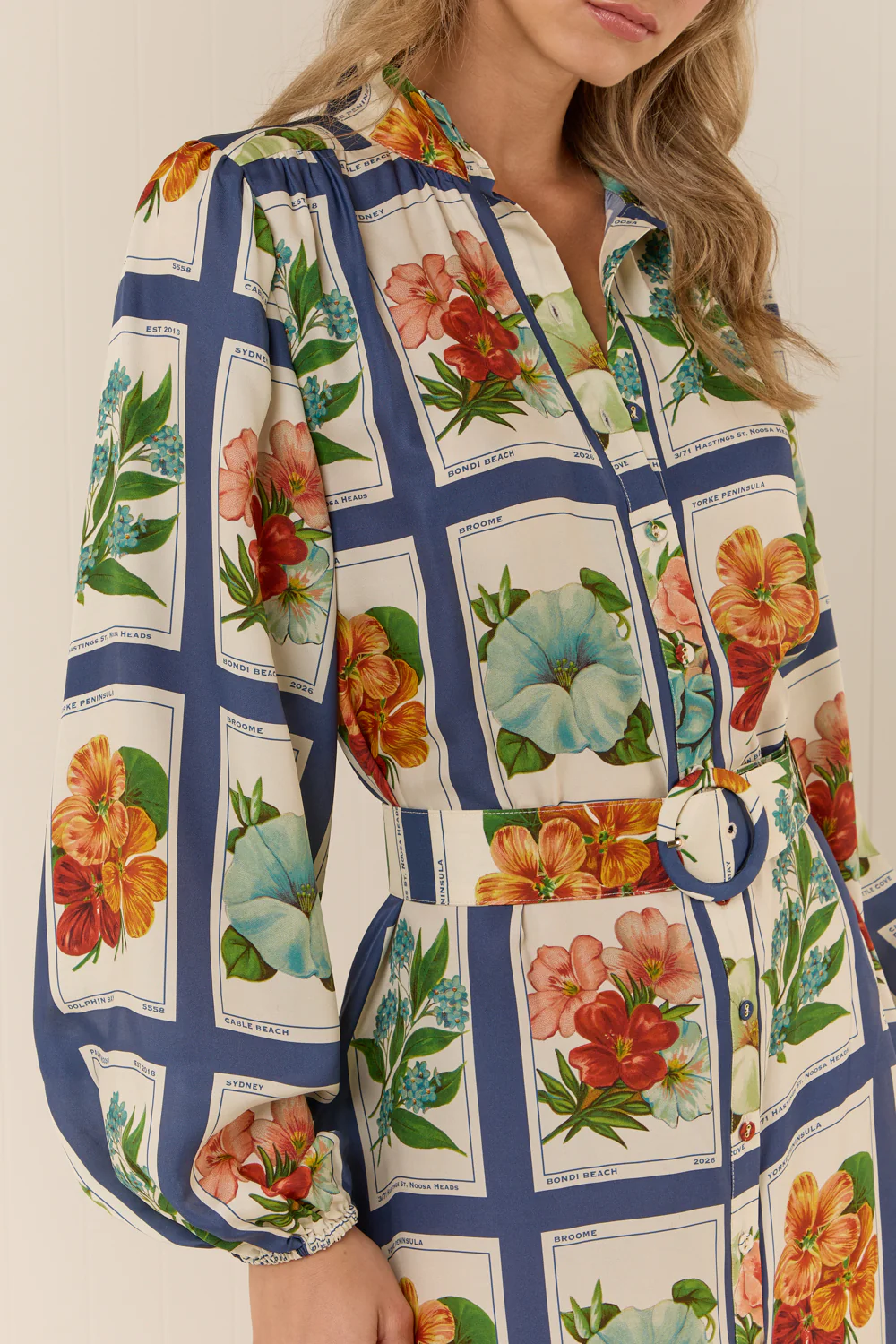 Tessie Dress Vintage Botanical - Image 7